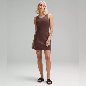 Lululemon Tight-Fit Knit Tank Dress - Java | Medium | NWT